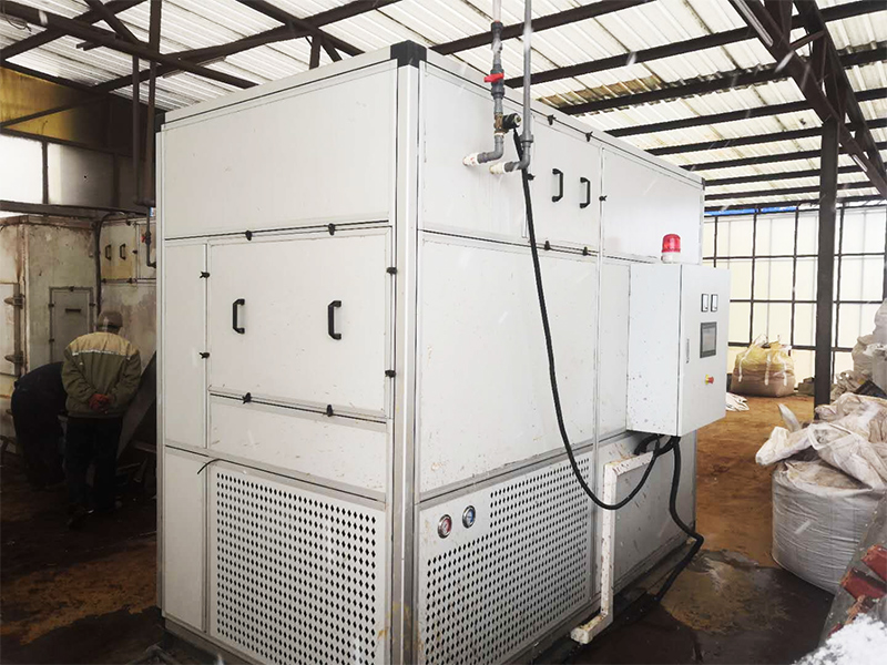 高麗鋼線污泥干化現場（箱式機）